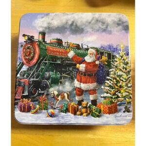 Original Gourmet Santa Express 300 Piece Puzzle Marcello Corti Holiday Tin
